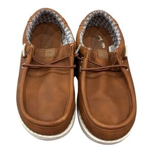 Hey Dude Kids Tan Slip-On Sneakers